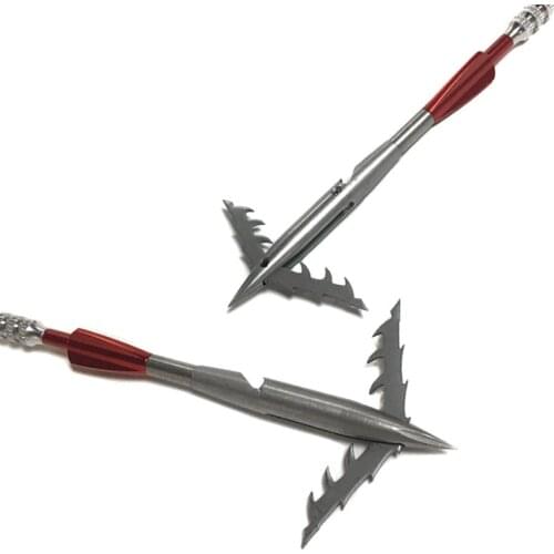 3/5PCS Shooting Hunting Fishing Darts Slingshot Accessories Powerful Deepwater Arrow Head Strong Magnetic Enlarge Widen Barbs