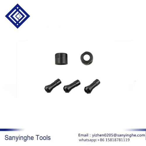 5pcs/lots Micro air grinder cable Pneumatic grinding machine nut Air movement polishing machine chuck 2.38mm/3mm pneumatic tools