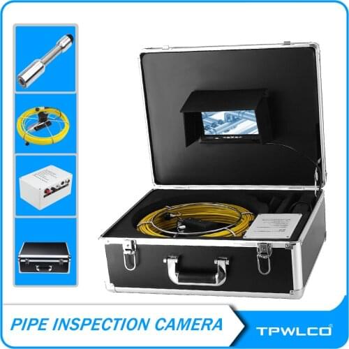7-inch 23mm Stainless Steel Pipe Endoscope HD 720P 20M Cable Sewer Pipeline Inspection Video Camera