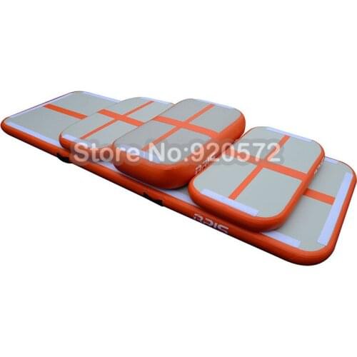 Free Shipping A Set Of Home Edition Inflatable Gym Mat,10cm DWF Inflatable Gymnastics Air Tumble Track Mat Training Set