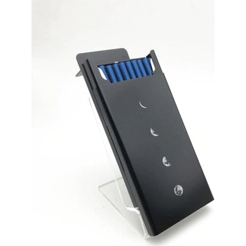 Love Moon Cats High Quality Aluminium Alloy Black Cigarette Case for Girl Boy 20 Metal Cigarette Boxes Cover The Dirty Smoking