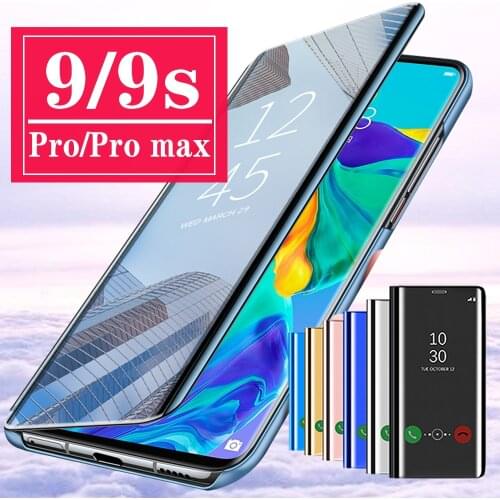 For Xiaomi redmi note 9s case note9pro pro max phone cover note9s note9 s9 9 9pro readmi smart mirror flip bumper Stand coque