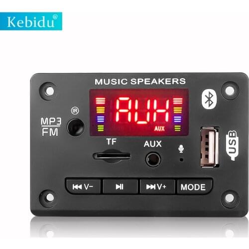 Kebidu color screen with call recording decoder board FM AUX Radio Reproductor Mp3 Player bluetooth 5.0 Speaker