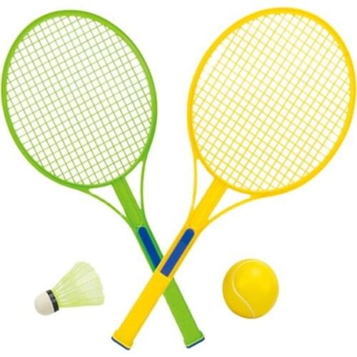 Wholesale Childrens toys badminton racket indoor outdoor tennis racket beginners practice racket baby sports ball toys