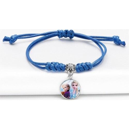 Disney princess Childrens cartoon Frozen Elsa bracelet Accessory Pendant Girl bracelet Accessory birthday gift