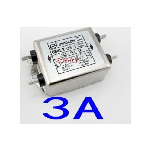 1PCS Insert type AC filter 220V Anti-interference EMI DC socket Power Purifier CW4L Sound 12V Car fever