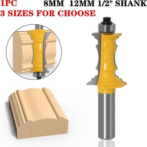1Pc 1/2" Shank Chisel Woodworking Cutter Tools Top Quality Mitered Drawer Front Molding Router Bit Wholesale Price
