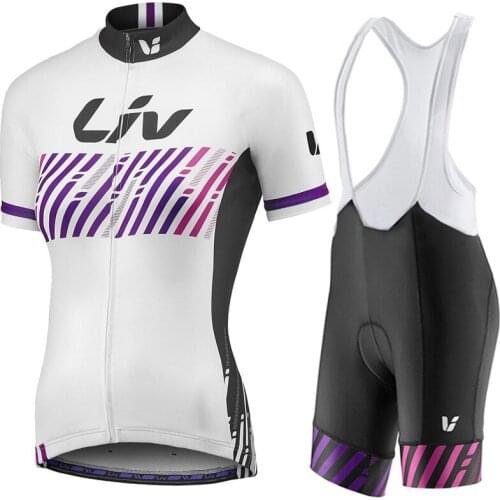 Women Cycling Jersey New team LIV Short sleeve Set Cycling Sportswear breathable Bike Cycling Clothing Women Shirt Shorts