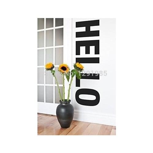 Hello Wall Quote Wall Art Decal Sticker Home Decor Removable DIY wall sticker wedding decoration