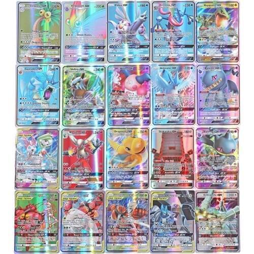 20PC Pokemon card GX V VMAX Best Selling Children Battle English Version Game Tag Team Shining Vmax TOMY Pokemon Cards
