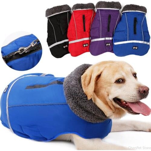 Large Dogs Coat Clothing Costume Solid Color Printing Large Size Pet Clothes Puppy Clothes Warm Winter Dog Jacket Dog Clothing