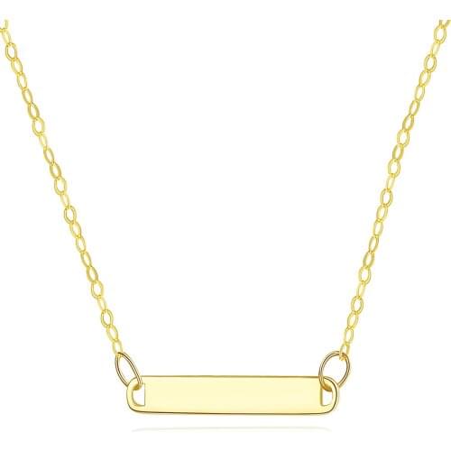 MetJakt Womens 14K Gold All-match Flash O-Shaped Chain Elegant Simple Fashion Necklace