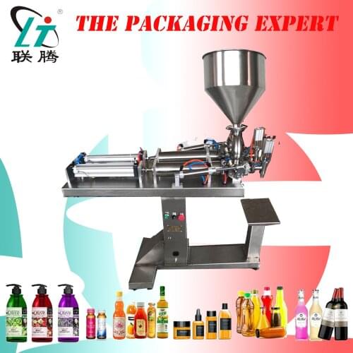 Paste Filling Machine Double Heads With Stand Filler Shampoo Lotion Cream Yoghourt Honey Juice Sauce Jam Gel Free Shipping
