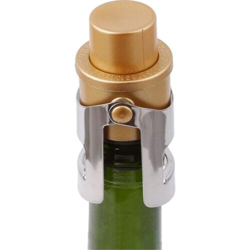 Portable Stainless Vacuum Pump Sealed Champagne Sparkling Wine Bottle Stopper Sealer Bar Wine Plug Liquor Flow Wine Bottle Cap