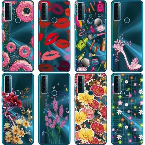 For TCL 20 SE Shockproof Silicone Phone Case For TCL 20 se Case Covers Transparent Protection Back Cover