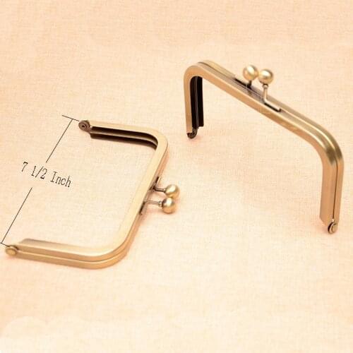 Purse Frame 7 1/2 inch anti brass ,Cluth Frame without loops