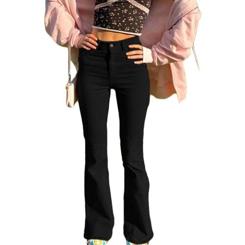 Retro Harajuku y2k Brown Denim Jeans Joggers Women Vintage Low Waist Straight Pants Streetwear Vintage 90s Trouser Cuteandpsycho