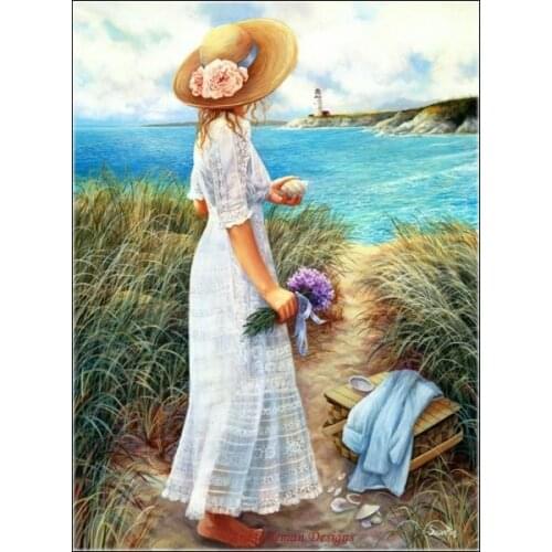 Counted Cross Stitch Kits Needlework Embroidery - Crafts 14 ct Aida DMC Color DIY Arts Handmade Home Decor - Keep Hope Alive