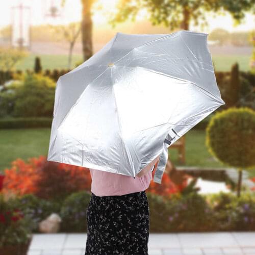 Folding Umbrella Sun Rain Umbrella Durable for Summer Women Lady Outdoor