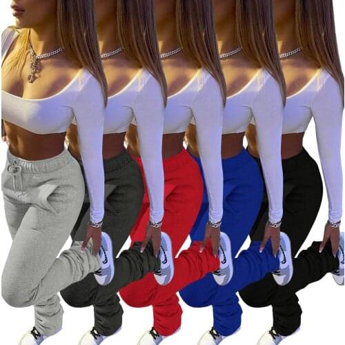 Trousers sports items fitness drawstring bulk goods wholesale a lot of stacked sports pants womens wool thick pocket pocket str