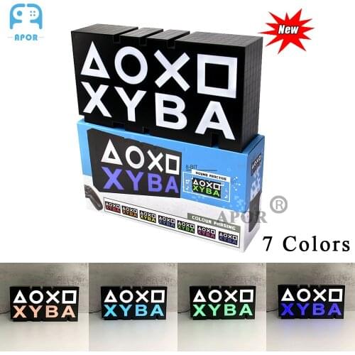 XYBA For PS4 / PS5 Icon Light Mood flash Lamp Voice Control Decorative Lamp Colorful 8 Bit Light Colour Phasing Sound Reactive