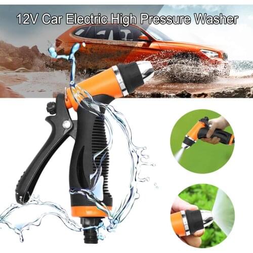 Universal Portable 12V 100W 160PSI Car Electric Washer High Pressure Self-priming Car Washer Cigarette Lighter Water Pump Kit