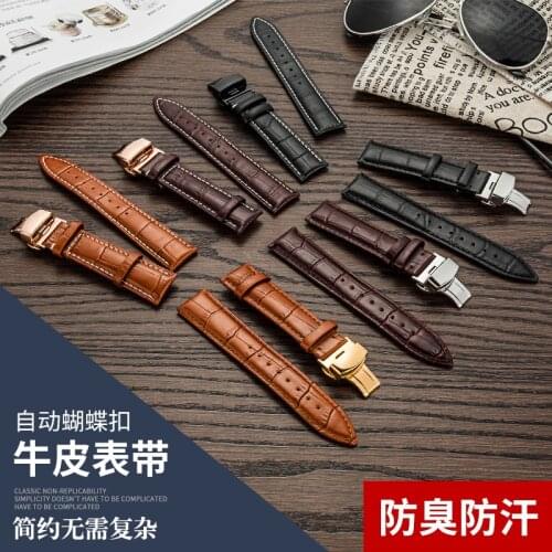 High Quality Genuine Leather for Tissot, Longines, Citizen、DOM、Huawei、Armani、Sea-gull Watch Replacement Straps for Men and Women