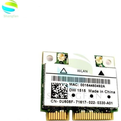 Atheros AR9280 DW1515 WIFI U608F Wireless Wifi Wlan N Half Mini pci-e 802.11BGN Card for 300Mbps