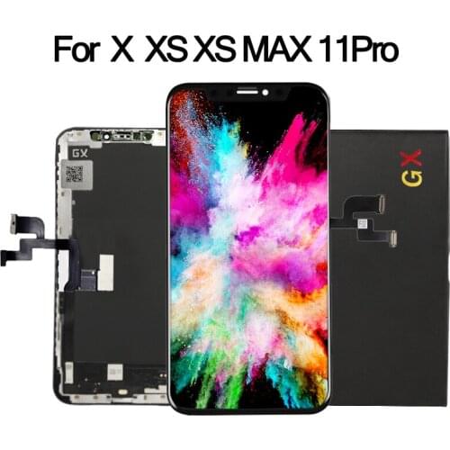 100% High Quality GX Soft oled LCD Screen Digitizer Replacement For iPhone X XS XSMXA 11PRO OLED Screen