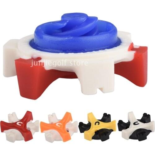 14pcs Golf Spikes Replacement Champ Cleat Fast Twist Screw Studs Stinger Golf Accessories Tri-Lok Golf Shoe Spikes 4colors