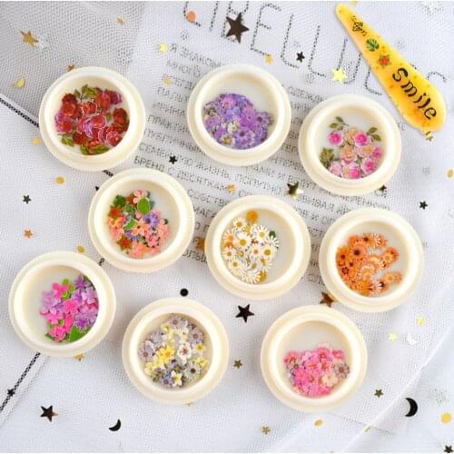 50Pcs/Pack Clay Resin Filling Fruit Leaf Flowers Pattern Colorful Mixed Filler For DIY Epoxy Resin Jewelry Nail Art Decoration