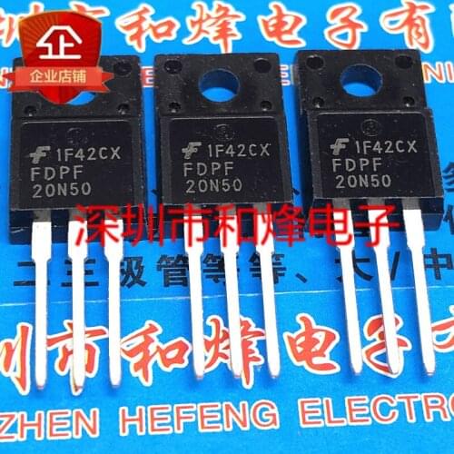 6pcs/lot FDPF20N50 TO-220F 20A 500V In Stock