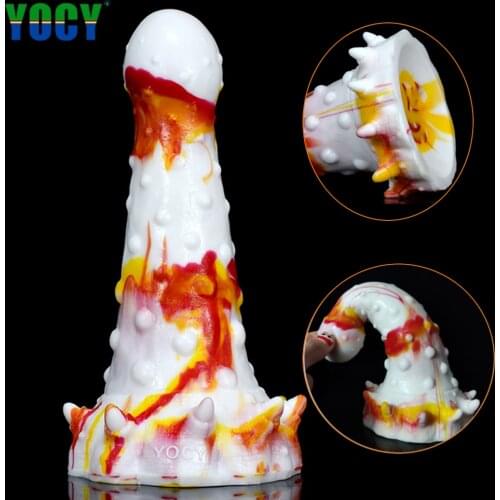 Huge Dragon Spike Anal Plug Large Silicone Dildo Dream Penis Vagina G-Spot Anal Orgasm Sex Toys Ladies Men Massager Masturbators