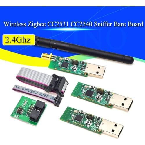 Wireless Zigbee CC2531 CC2540 Sniffer Bare Board Packet Protocol Analyzer Module USB Interface Dongle Capture Packet Module