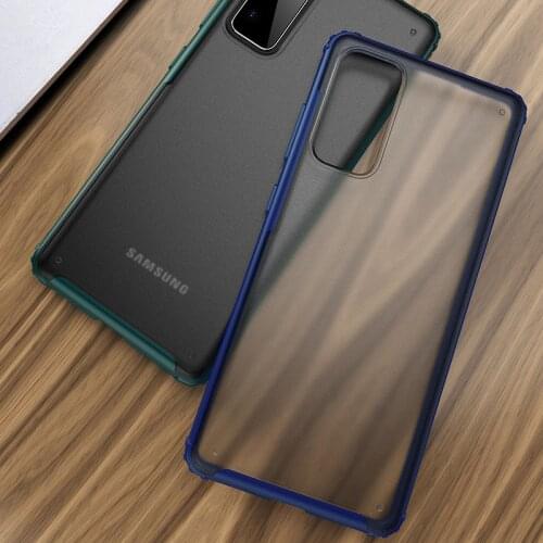 Case for samsung s20 fe bumper cover on galaxy s20 fan edition s 20 20s s20fe 4g 5g protective phone back coque bag tpu pc matte