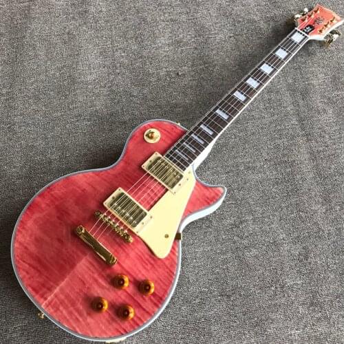 Free delivery, rosewood fingerboard tiger maple top electric guitar, gold hardware Electric guitar high quality electric guitatr