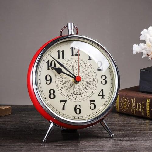 European retro desk clock living room home pendulum clock desk top desk pendulum desk sitting clock watch ornaments