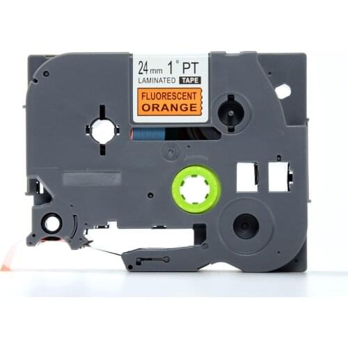 Compatible TZe-B51 TZ-B51 Black on Flu.Orange 24mm TZ label tapes for Brother Ptouch label printer TZE B51