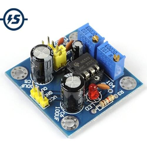 NE555 Pulse Frequency Duty Cycle Square Wave Rectangular Wave Signal Generator Adjustable 555 Board NE555P Module