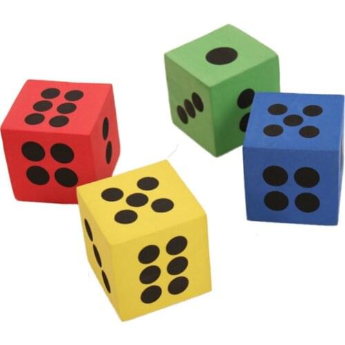 High Quality Foam EVA Big Dice Six Sided Spot D6 Playing Games Dice Set Opaque Dice For Bar Pub Club Party Board Game