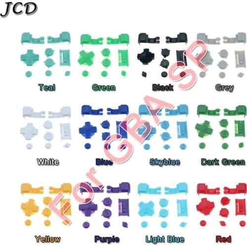JCD Multicolor Buttons Set For Nintendo GameBoy Advance SP For GBA SP Full A B Select Start Power On Off L R Buttons D Pad