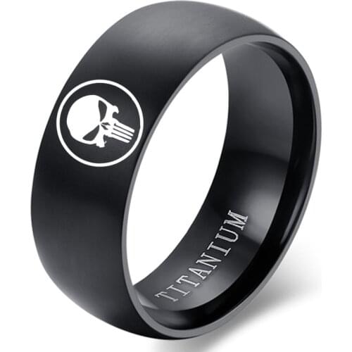 Anime Cosplay Skull Rings Japanese Style Animation Cosplay Ring Stainless Steel Jewelry Titanium Steel Mens Rings