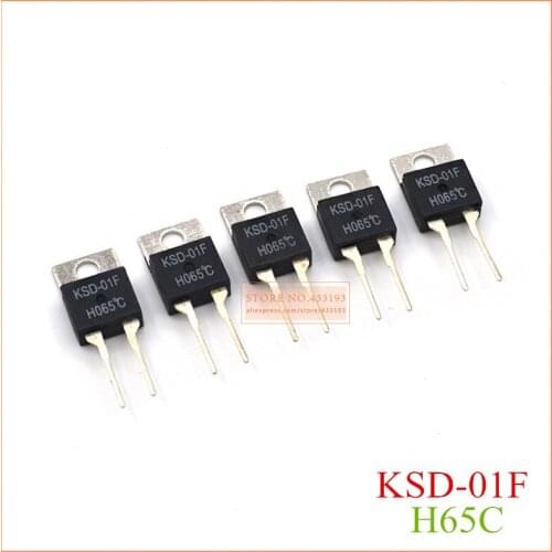 65c Centigrade KSD-01F Temperature switches TO220 Normally open and Normally closed 5pcs/Lot