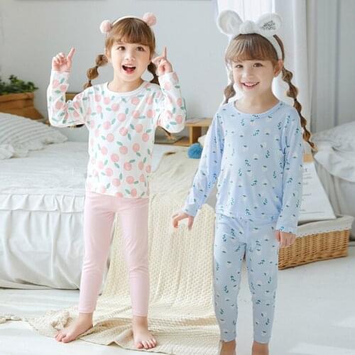 Cartoon Pajamas Set For Girls Pyjamas Kids Boys Long Sleeve Sleepwear Autumn Childrens Clothing Pijamas Infant 2 4 6 8 10 12T