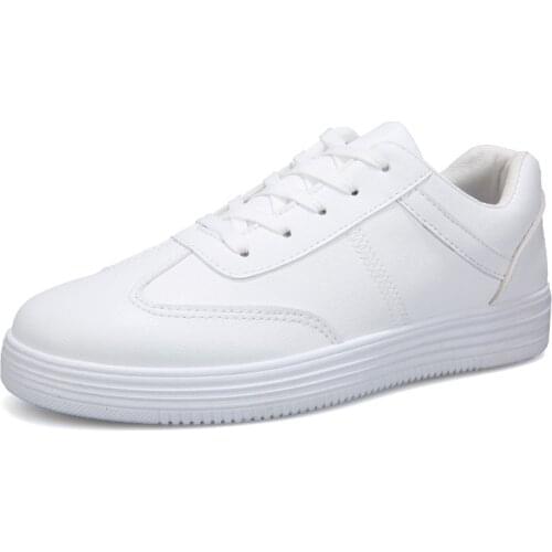 2021 New Men White Flat Shoes Lace-up Comfortable Sneaker for male tenis masculino adulto Top Quality Men Casual Shoes