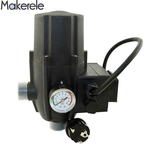 G1" Male Water Pump Pressure Controller Electronic Switch Control Automatic Plug Socket Wires CE Certificate MK-WPPS11