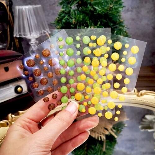 Panalisacraft glitter dots sticker for deco sprinkles enamel dots resin sticker Scrapbooking accessories Card Making Decoration