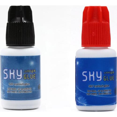 5ml Red lip Korea Sky Glue for Eyelash Extension,Strongest And Fastest Dry Adhesive Individual Eyelash Glue