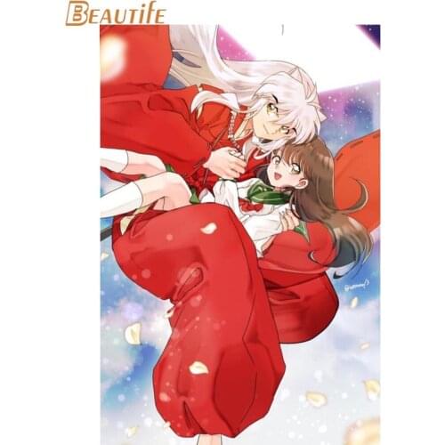 New Arrival Inuyasha Custom Poster Home Decoration Fashion Silk Fabric Wall Poster Customize Poster