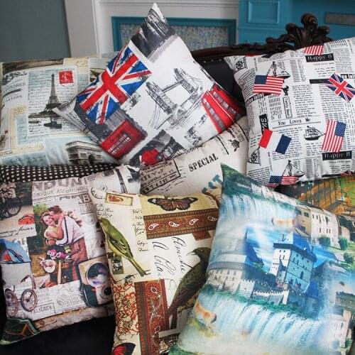 Pillow Cushion for Couch Linen Pillow With Inside Cushion Chiar Car Seat Pillow Insert Foam Cushion Sofa & Bed Home Decor